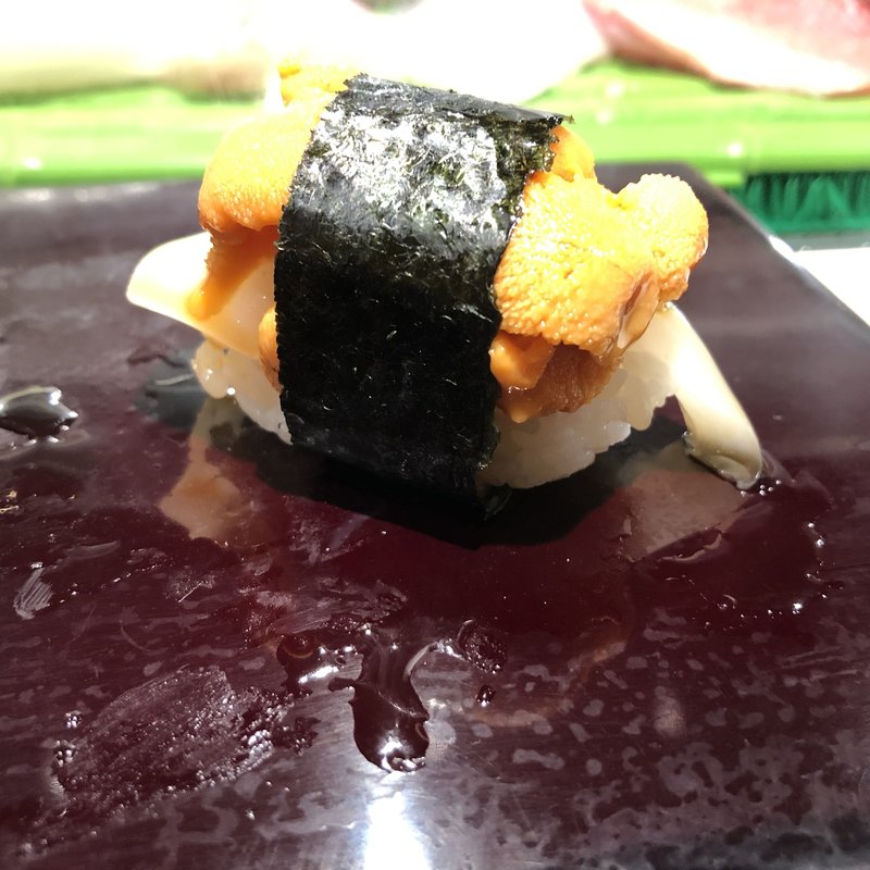 イカのウニのせ(大和寿司)