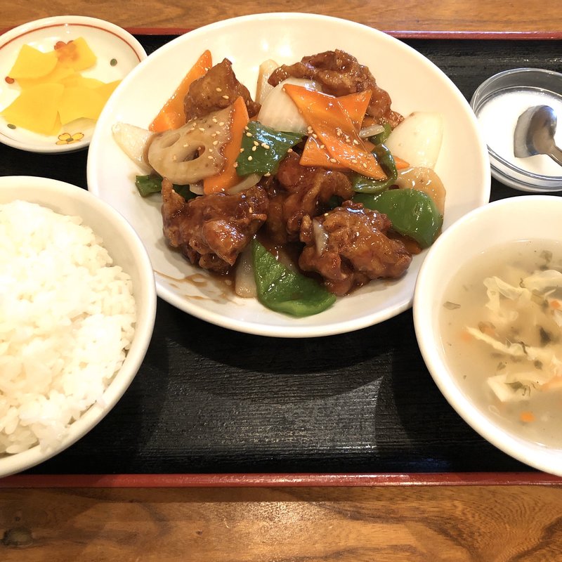 鶏肉団子黒酢ソースあんかけ(農家庄)
