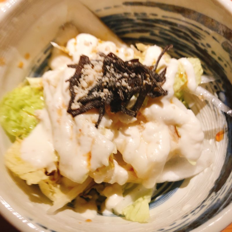 白菜サラダ(水炊き しみず)