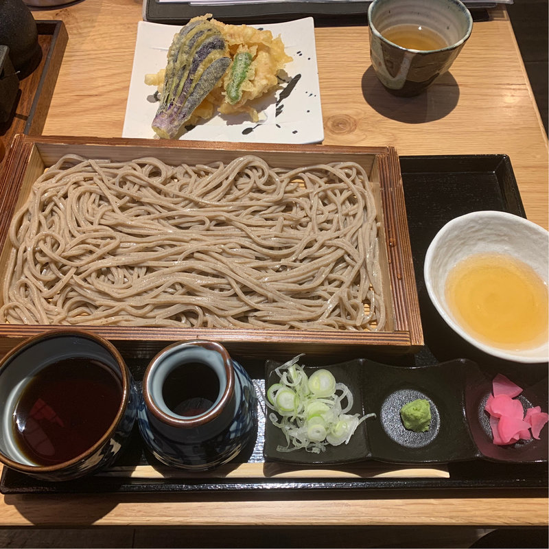 ゲソ天　板そば　大盛(エビステイ 仙台店)