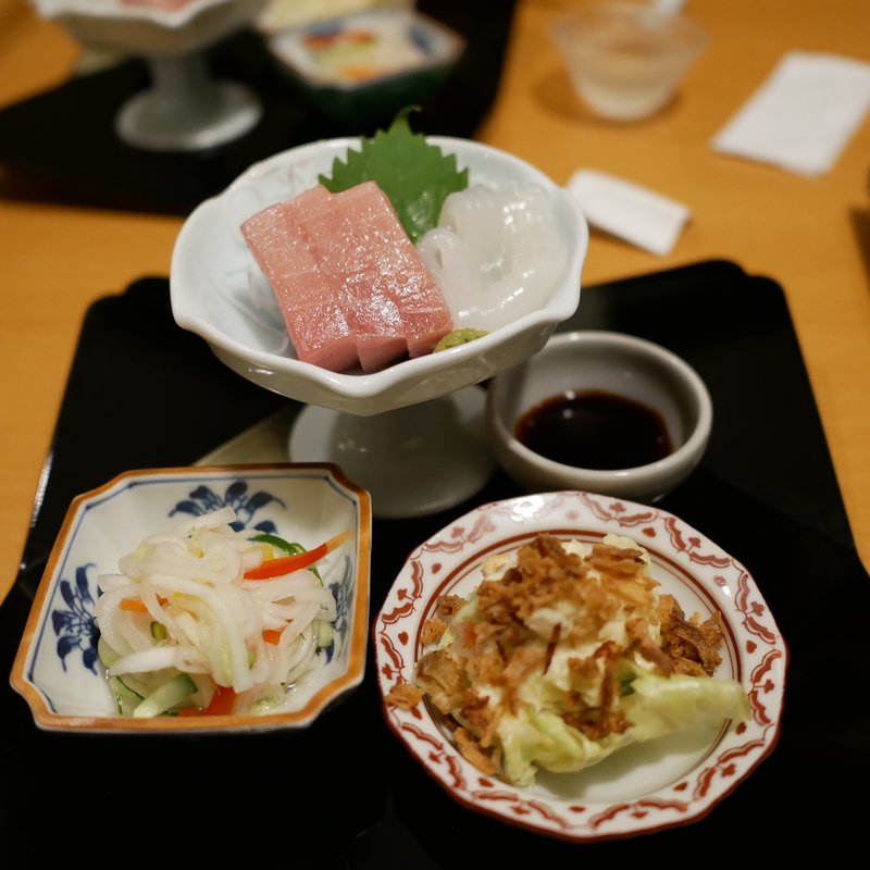 三種盛り(お刺身入り)(天のや 麻布十番)