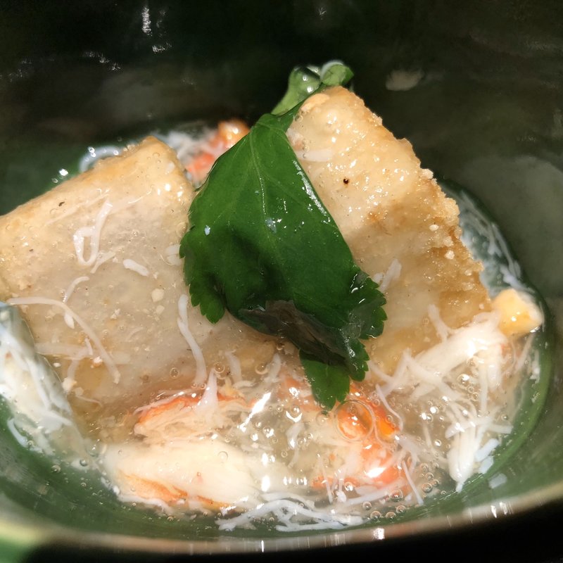 海老芋蟹餡かけ(銀座うち山)