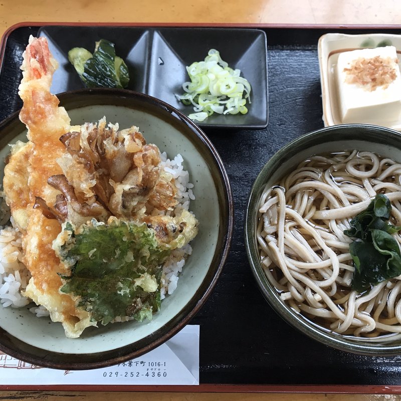 ミニ天丼・小鉢セット(与三郎庵 )