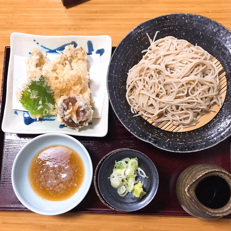 きのこ天婦羅ざるそば(野路 )