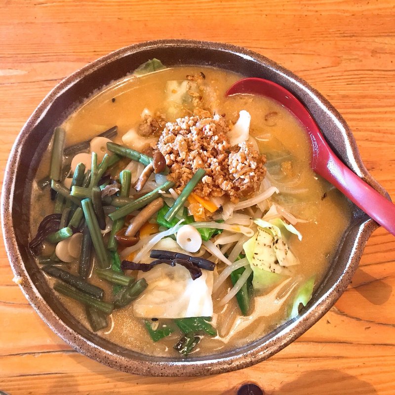 信州味噌野菜らーめん(味噌屋 麺吉 水戸店 （ミソヤメンキチ）)