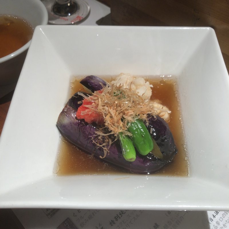 茄子揚げ出し(銀座 羅豚 はなれ)