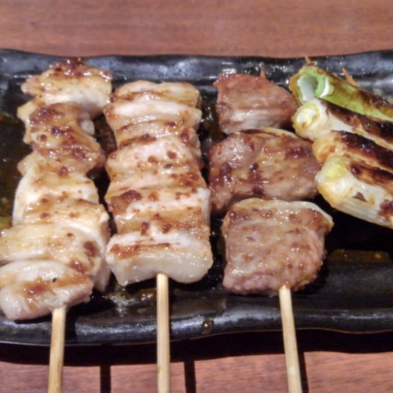 北の黄金鶏 串焼き盛り合せ5点(北の味紀行と地酒 北海道 汐留店)