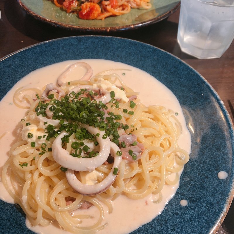 イカとクリームチーズのパスタ(パスタバル ドンピノキオ 蒲田店)