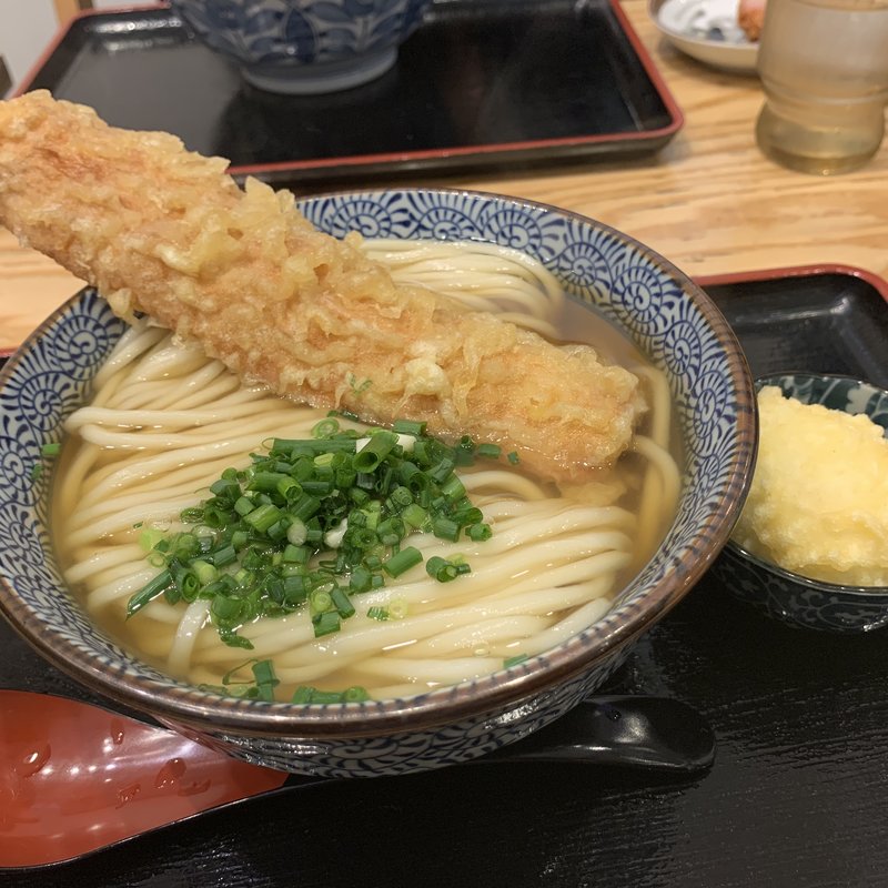 ちく天うどんと玉子天(き田たけうどん)