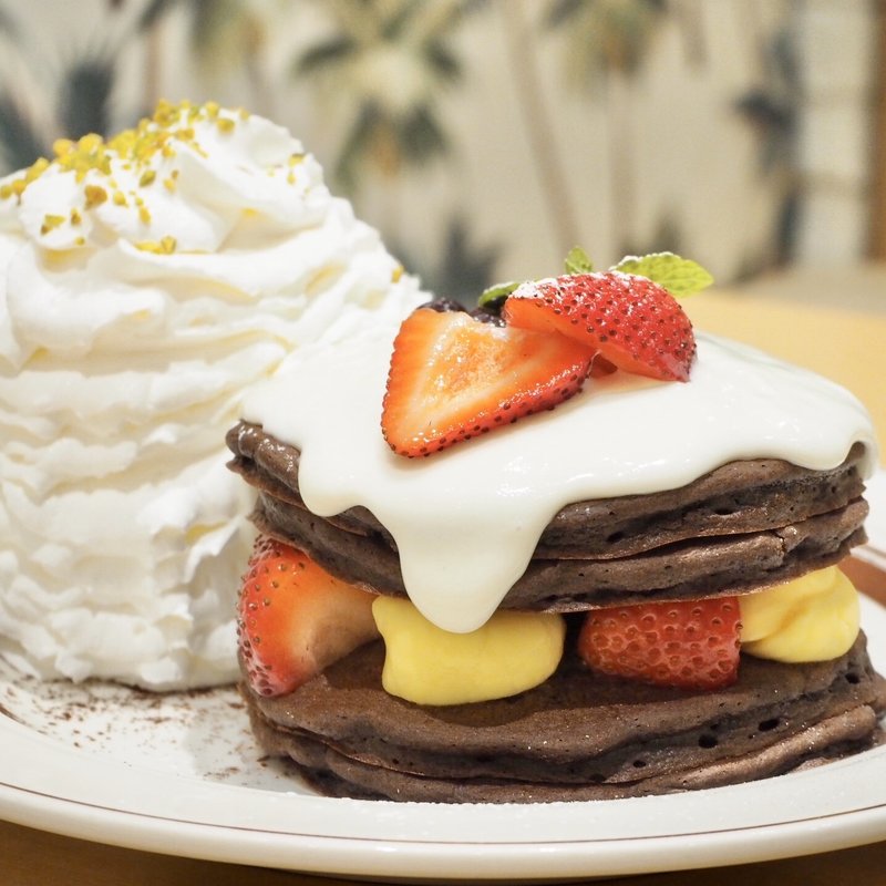 クリスマスショコラショートパンケーキ(Eggs 'n Things 心斎橋店)