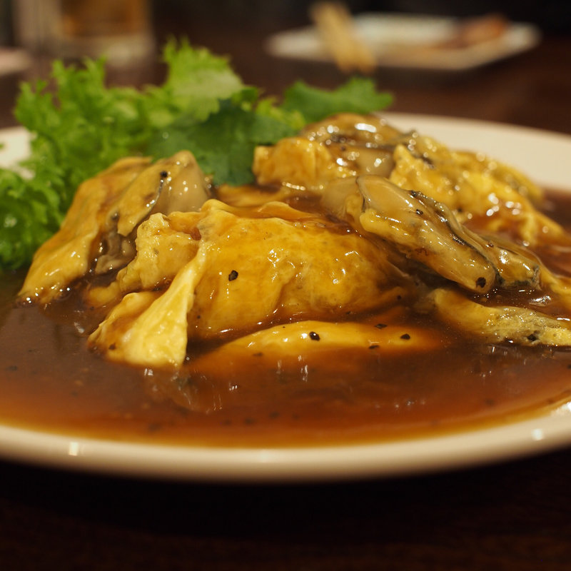 牡蠣の卵とじあんかけ(大衆中遊華食堂八戒)