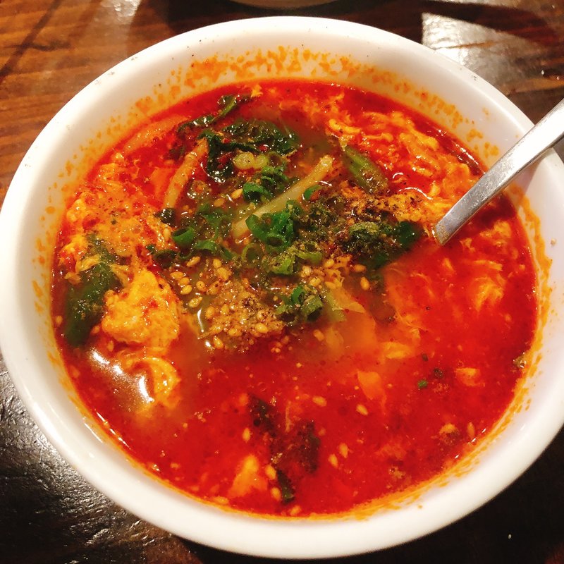 ユッケジャンスープ(焼肉いたみ新宿店)