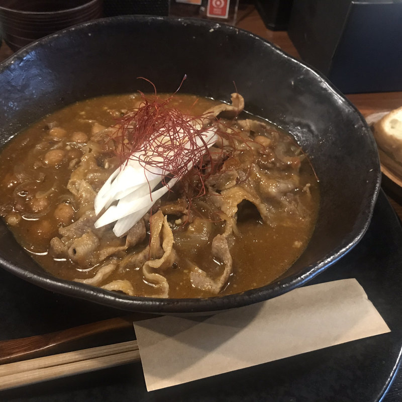 西荻45 豚肉汁カレーうどん(豚肉汁うどん べ)
