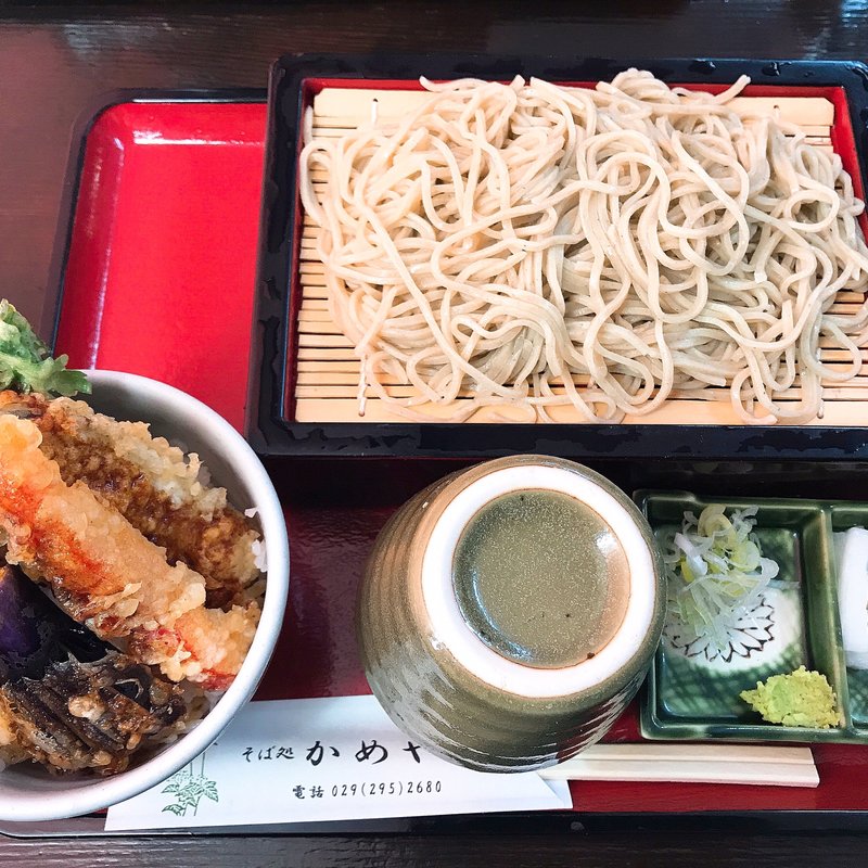 野菜天丼セット(かめや )