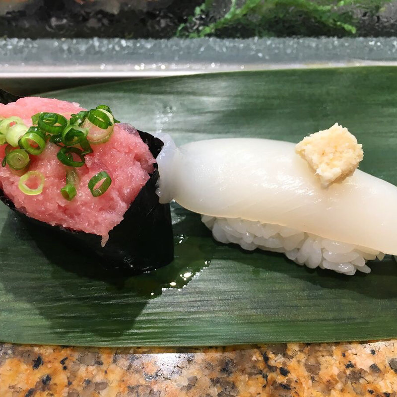 ねぎとろ、やりいか(魚がし日本一 エキュート品川サウス店 )