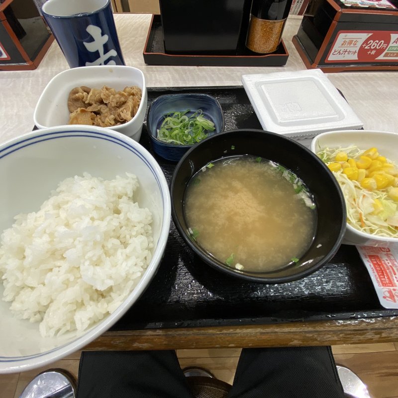 納豆牛皿朝定食(吉野家 平井店)