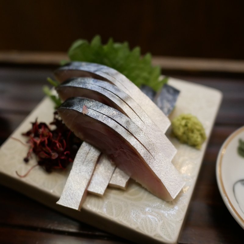 〆サバ刺(ブンカ堂)