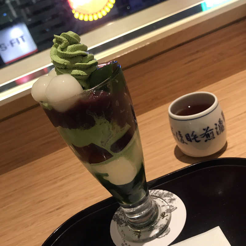 翠玉パフェ(茶寮都路里 大丸東京店 （さりょうつじり）)