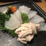 カワハギ刺身(魚真新宿店)
