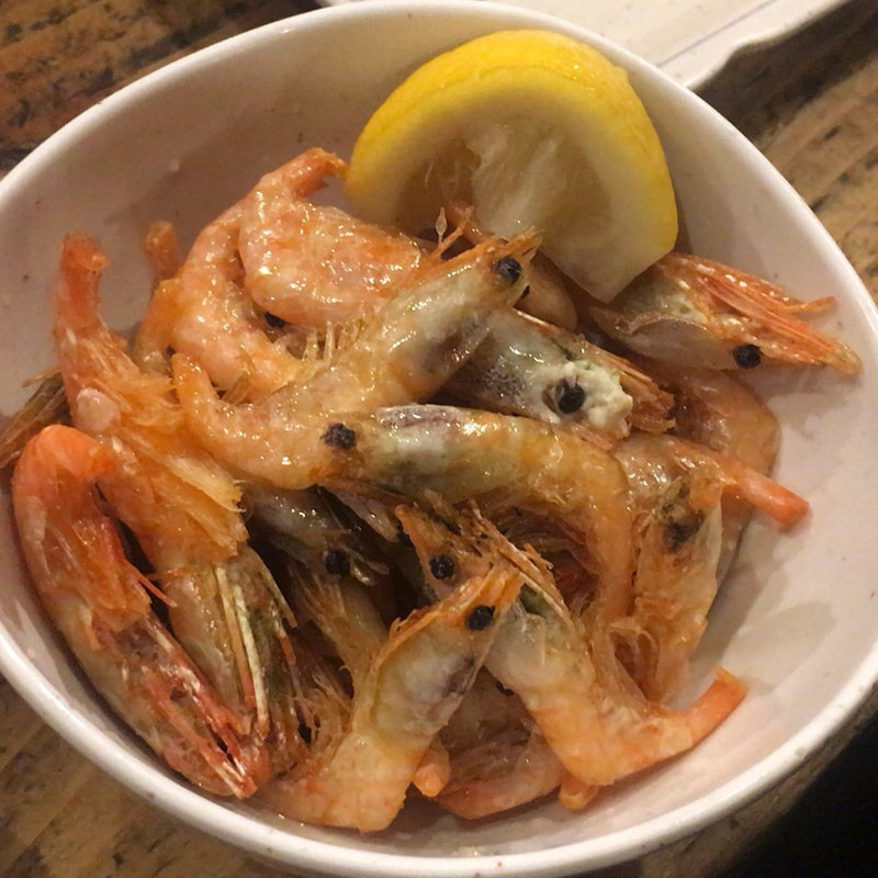 甘海老の唐揚げ(トロ函)