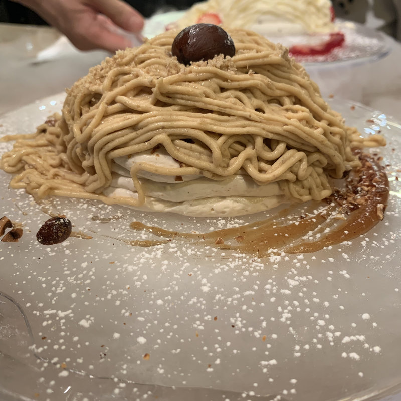 生モンブラン(カフェ＆ブックス ビブリオテーク 福岡・天神（café & books bibliothèque Fukuoka Tenjin）)