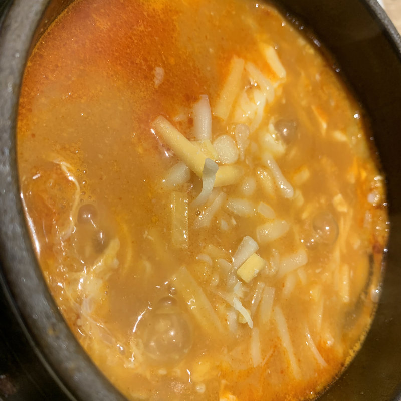 チーズダッカルビスンドゥブ(東京純豆腐 天神IMS店)