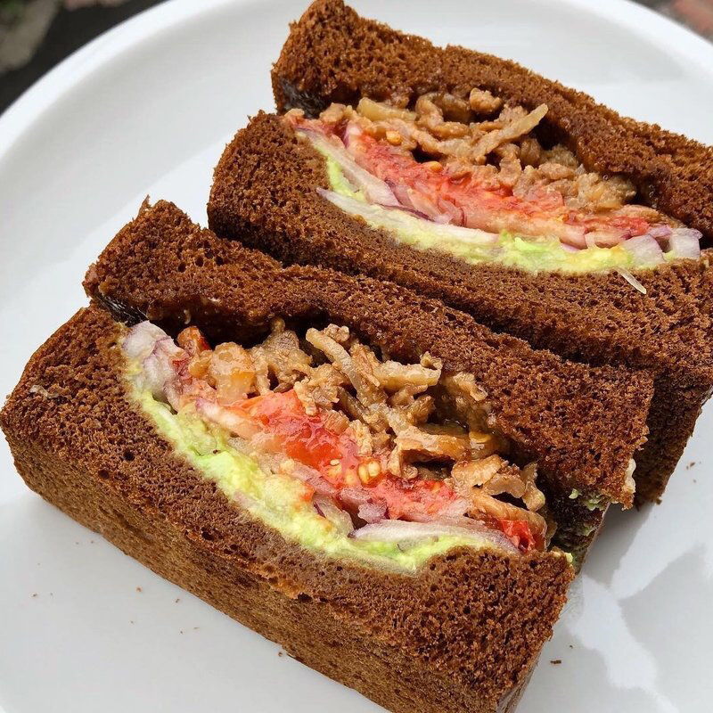 甘辛豚肉のサンドイッチ(パーチコーヒー)