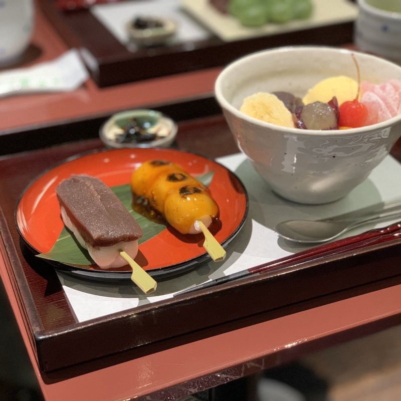 クリームみつ豆(追分だんご本舗)