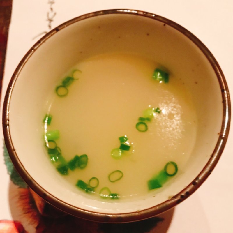 鳥スープ(花山葵 （はなわさび）)