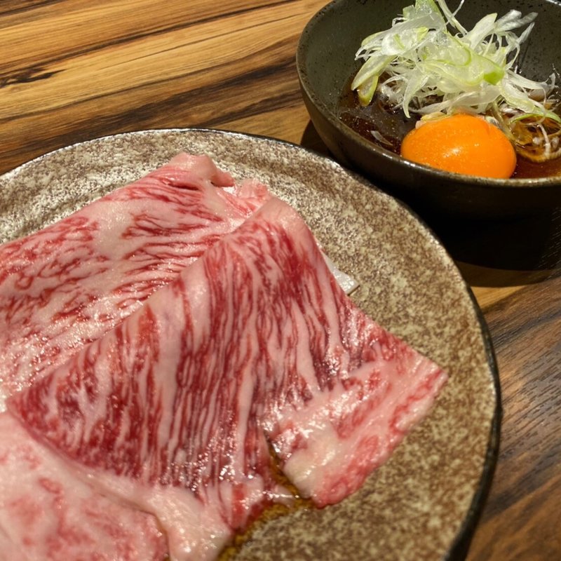 極上リブロースの瞬間すき焼き(近江牛焼肉 ひゃくいちや 辻堂)