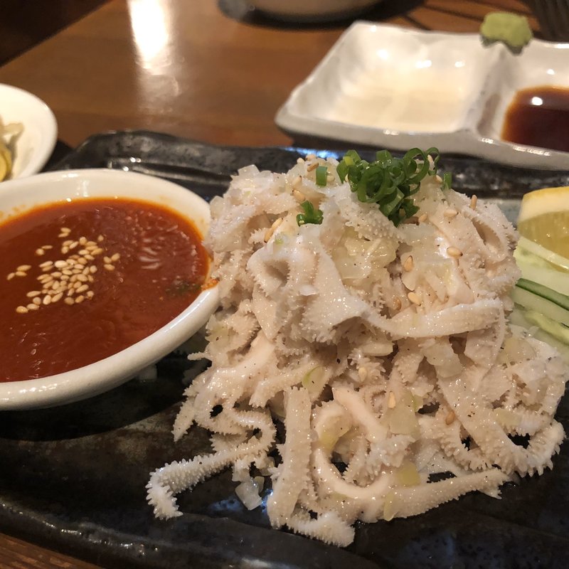 白センマイ刺(神田焼肉 俺の肉 本店)