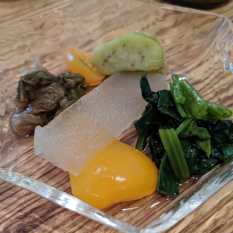 無農薬野菜のお浸し(ら すとらあだ)