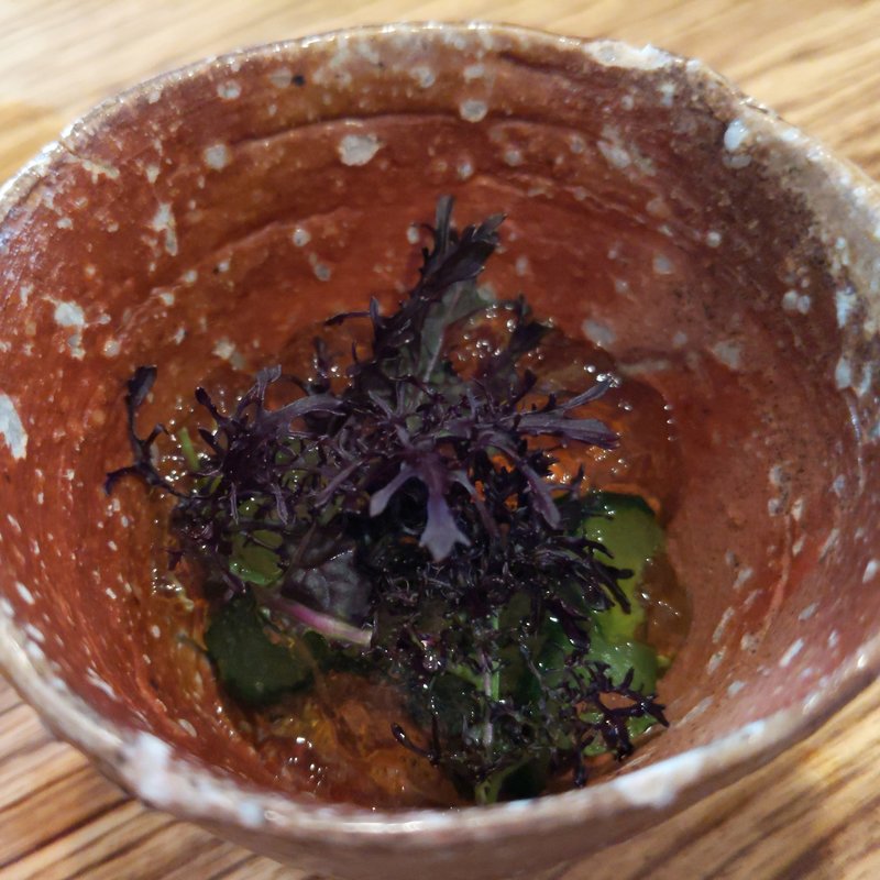 お出汁のジュレ和え(ら すとらあだ)