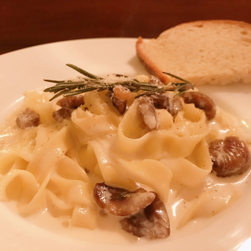 栗とゴルゴンゾーラのパスタ(手紙舎 2nd STORY)