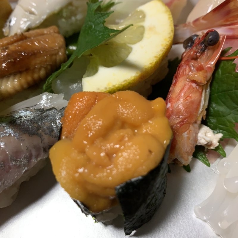 雲丹軍艦巻き(やま中 オリエンタル福岡 博多ステーション店)