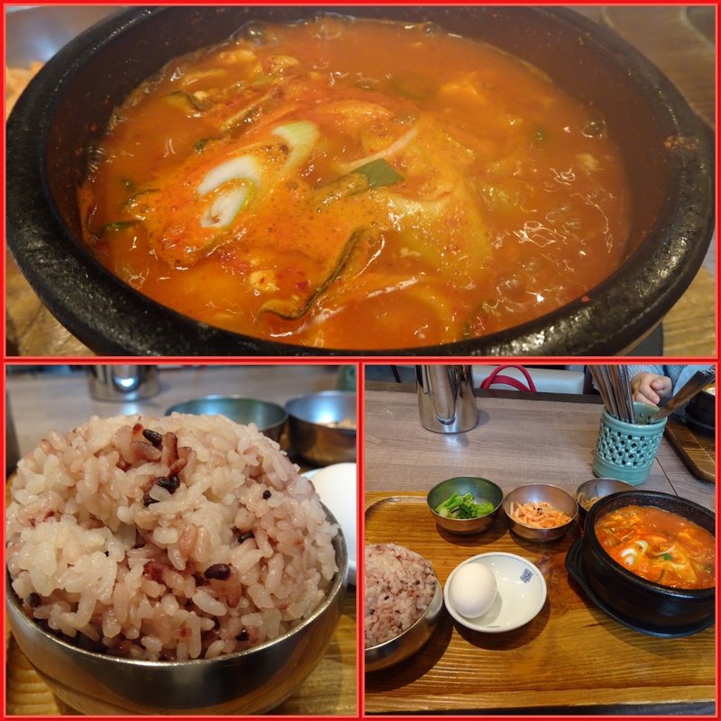 スンドゥブランチセット(純韓国料理チャンチ ダイビル本館本店)