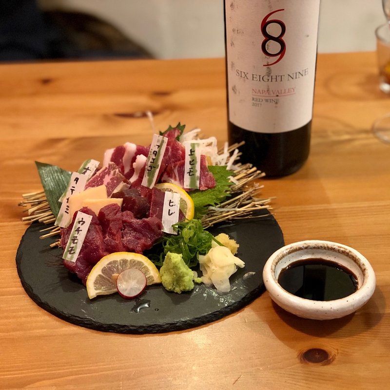 馬刺し盛り合わせ(馬肉博士)