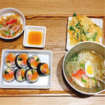 キンパ＋冷麺