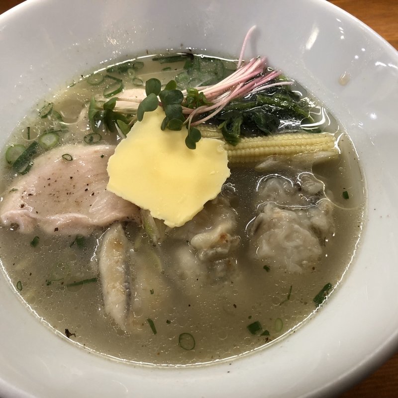 牡蠣塩レモンバターらあめん(醤油と貝と麺 そして人と夢 )