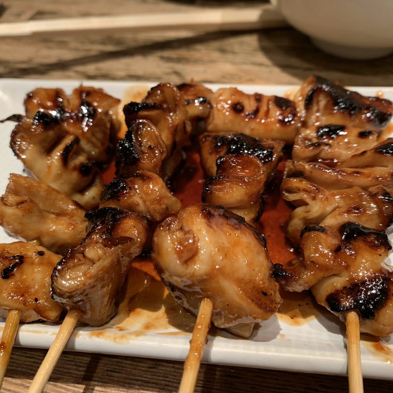 もつ串焼き　シロ　ハラミ(日本再生酒場もつやき処新丸ビル店)