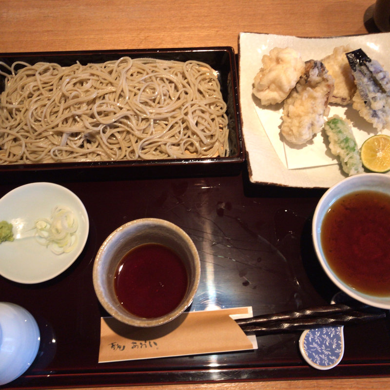 牡蠣と白子の天せいろ(あおい )