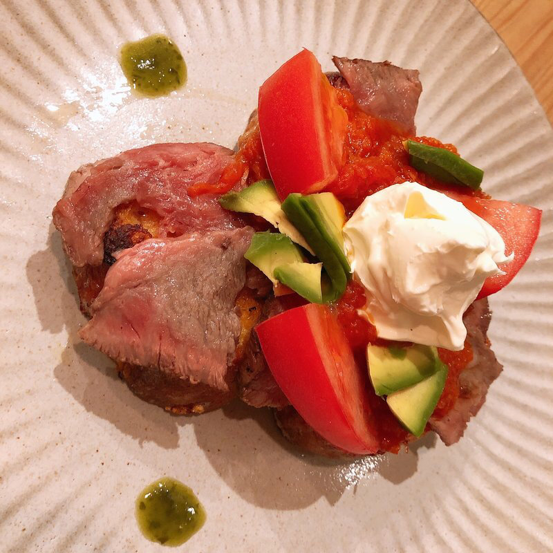 フレンチトーストガスパチョ(lePave（ル・パヴェ）和牛料理)