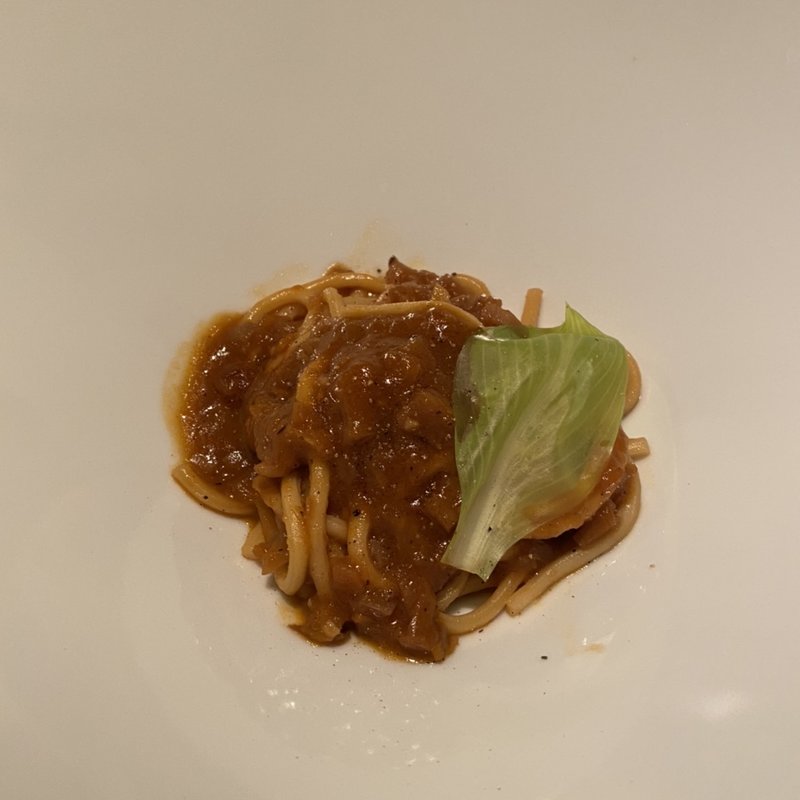 自家製ラグーソーススパゲティ(リトルッカ)