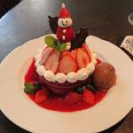 クリスマスパンケーキ(カフェ アンジェ)
