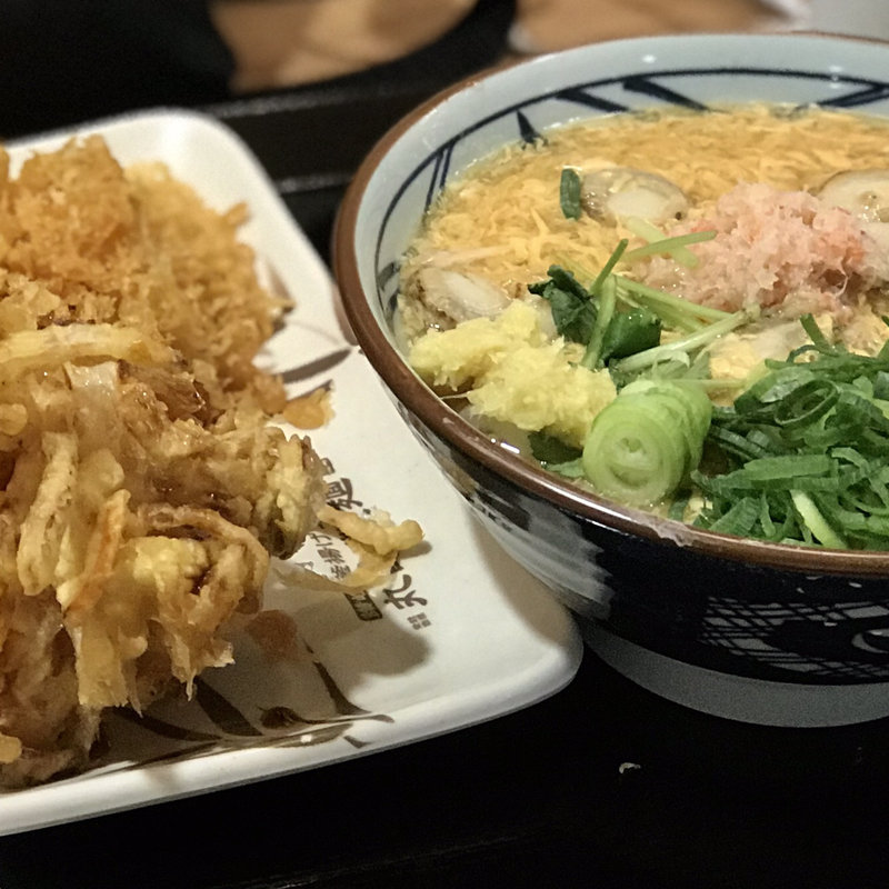 海鮮玉子あんかけ(帆立かき揚げ)(丸亀製麺イオン板橋)