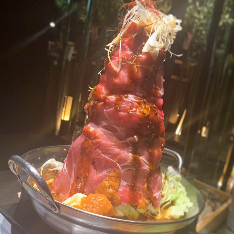 肉肉肉×2盛り火山鍋(食べ飲み放)(九州黒太鼓 池袋 （【旧店名】九州黒太鼓 竹取の里）)