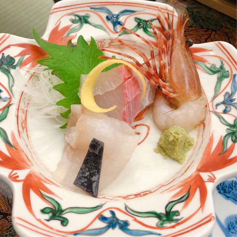 秋冬和懐石（刺身盛り合わせ）(湯田温泉ユウベルホテル松政)