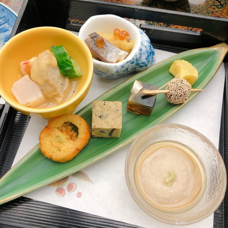 秋冬和懐石（先付）(湯田温泉ユウベルホテル松政)