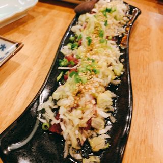 マグロのほほ肉ネギまみれ(フィッシュオンディッシュロリー)
