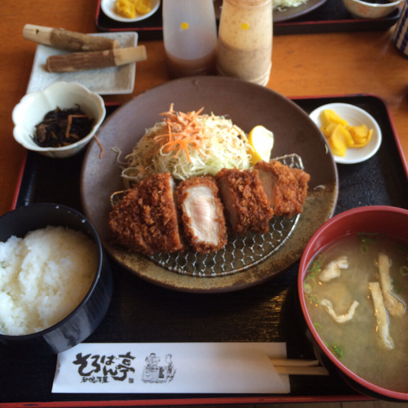 特選厚切りロースかつ定食(そろばん亭 小野店)